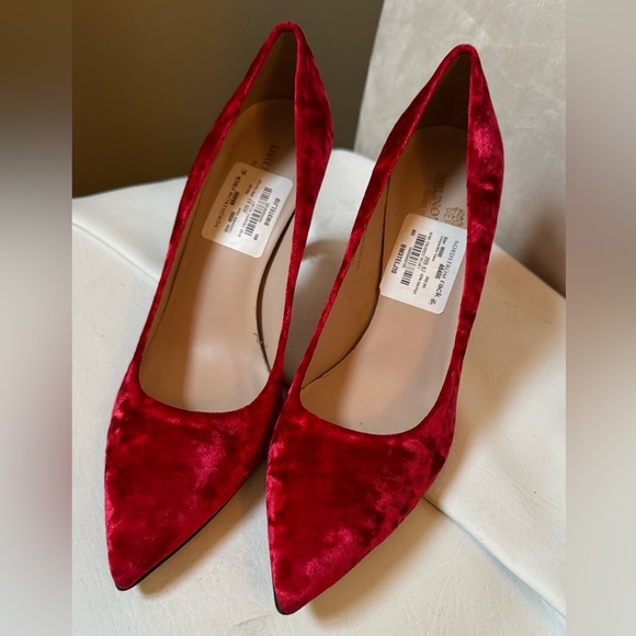 Brunomagli Thelma Red velvet pump - Picture 3 of 8